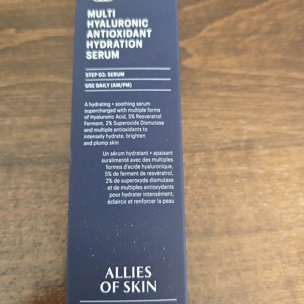 New allies if skin  multi hyaluronic antioxidant Hydration serum bb 2028